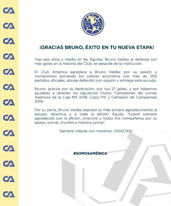 Foto: TW / Club América