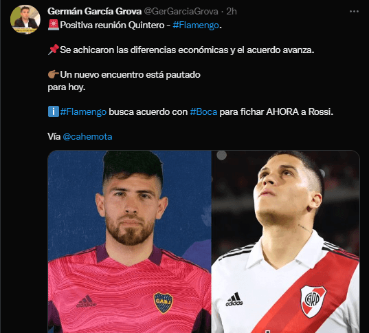 ¿Flamengo se lleva a Rossi y Juanfer?