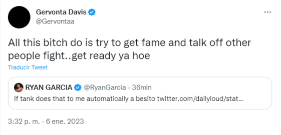 Foto: TW / Gervonta Davis