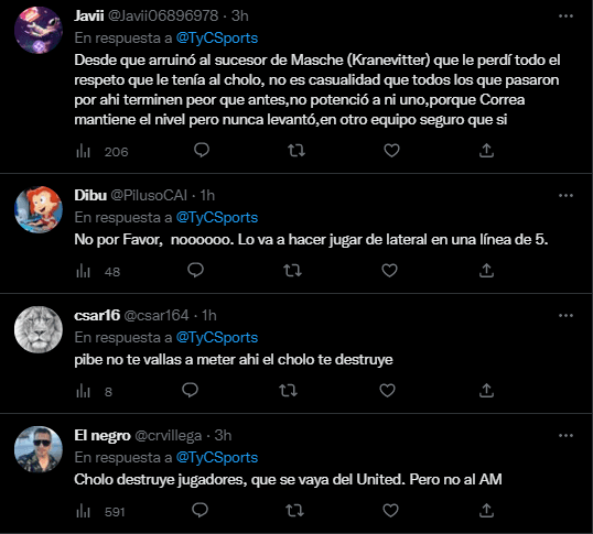 Usuarios que no quieren que Garnacho vaya al Atlético