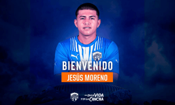 Monterrey dándole la bienvenida aJesús Moreno en junio del 2022 (Monterrey)