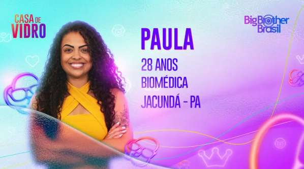 Paula está confinada na Casa de Vidro do BBB 23 - Imagem: Reprodução/Globo