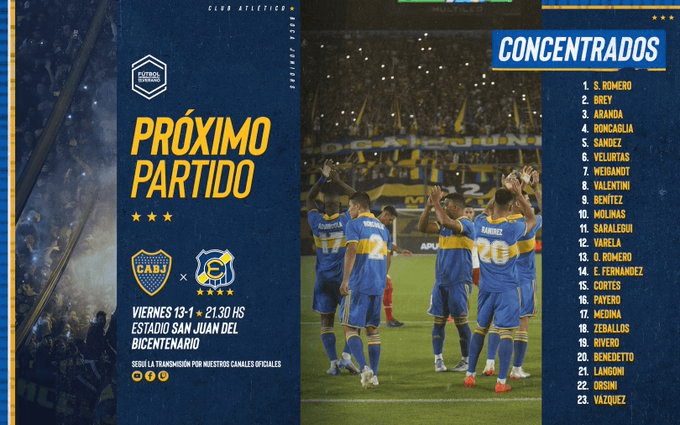 La lista del Boca de Ibarra para el segundo amistoso del año.