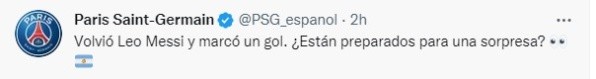 Twitter: PSG en español