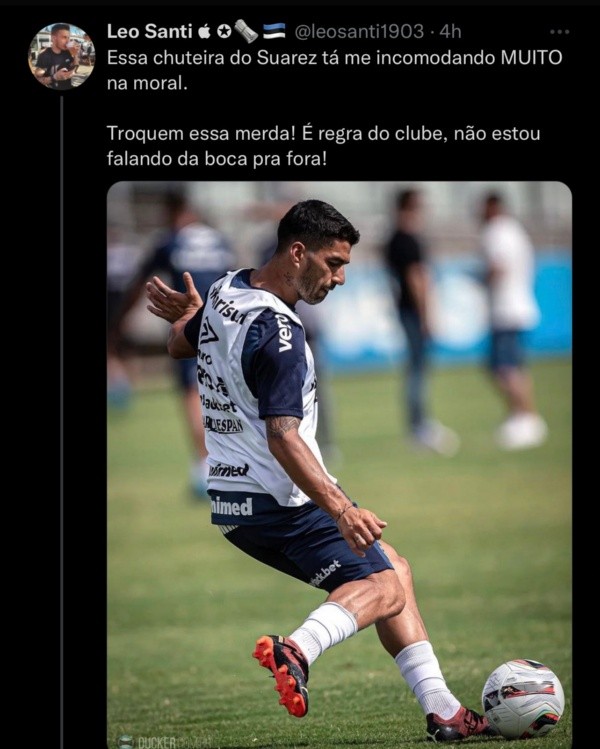 Las primeras críticas a Luis Suárez por sus botas rojas