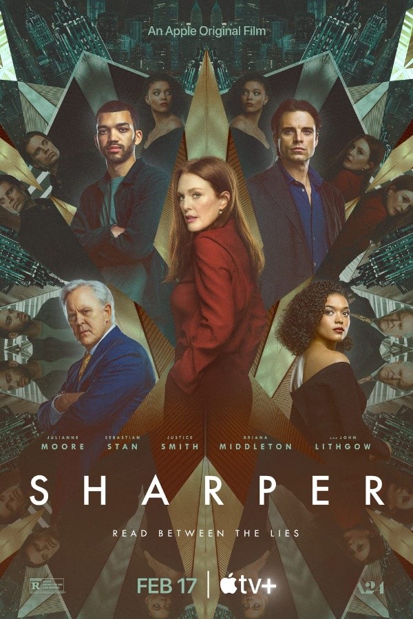 Sebastian Stan y Julianne Moore protagonizan Sharper (Apple TV+).