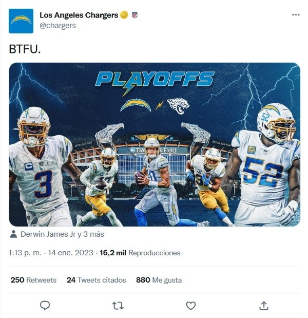 Twitter: @chargers