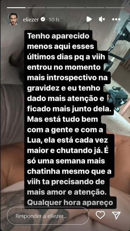 Eliezer Faz Declaração De Amor Para Viih Tube Com Direito A Textão E ‘melhores Momentos Da 8074