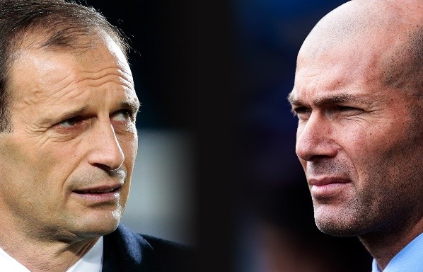 Zinedine Zidane, al acecho del cargo de Massimiliano Allegri. Getty Images.
