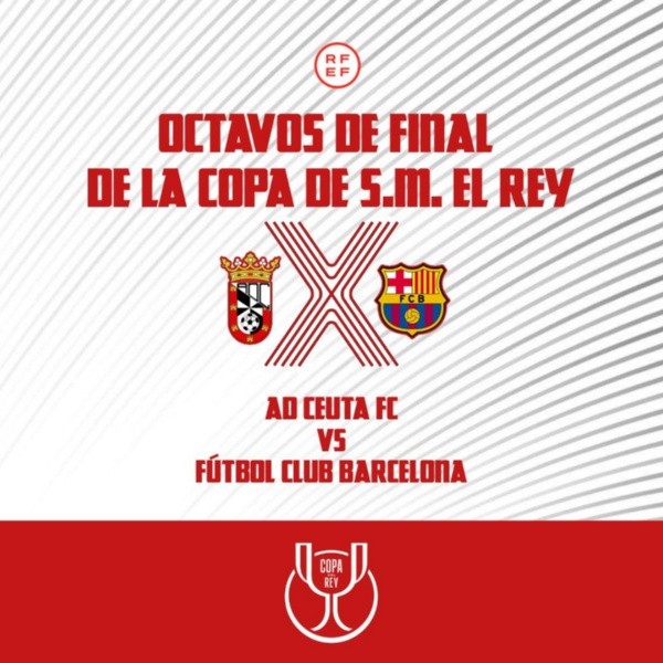 Ceuta y Barcelona se miden en el Estadio Alfonso Murube por los Octavos de Final de la Copa del Rey. @ADCeuta_FC