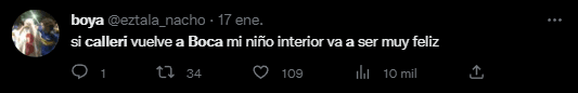 El pedido de los hinchas de Boca por Calleri