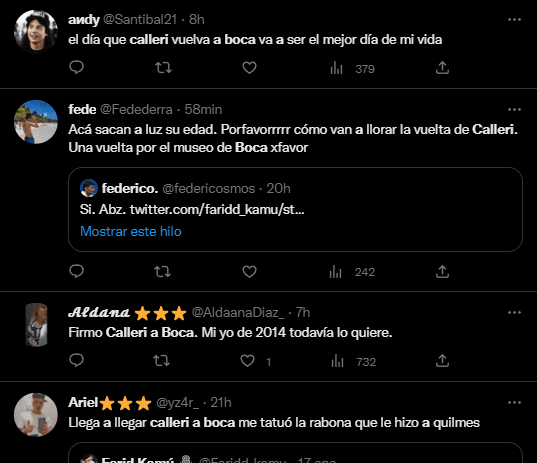 El pedido de los hinchas de Boca por Calleri