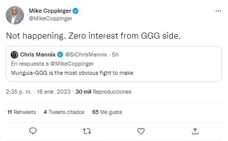 Foto: TW / Mike Coppinger