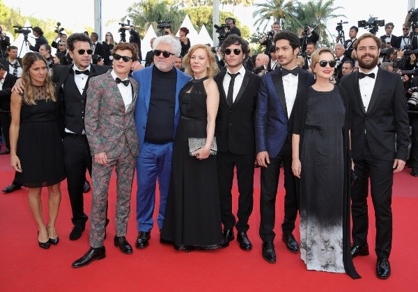 El equipo de El Ángel en el Festival de Cine de Cannes (Getty).