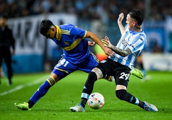 Aníbal Moreno enfrentando a Boca. (Foto: Getty)