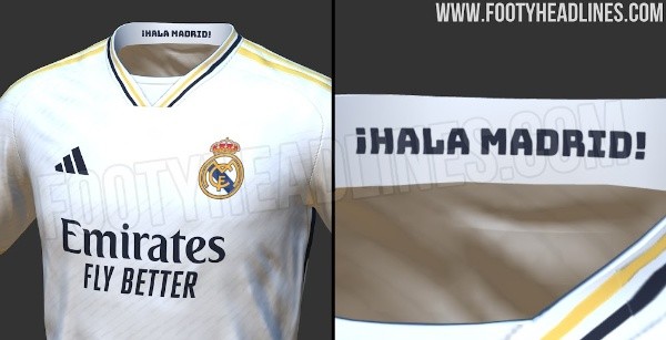 Así sería la camiseta del Real Madrid para la temporada 2023/2024. Footy Headlines.
