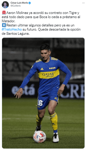 Sedefinió el futuro de Aaron Molinas,