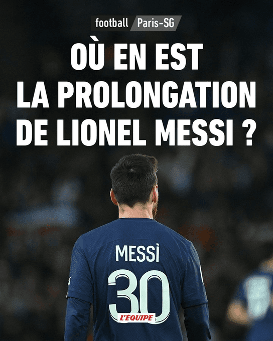 La portada de L&#039;Equipe con la que pone en duda la renovación de Lionel Messi con el PSG