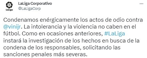 LaLiga también se expresó ante el hecho que indignó a Madrid.