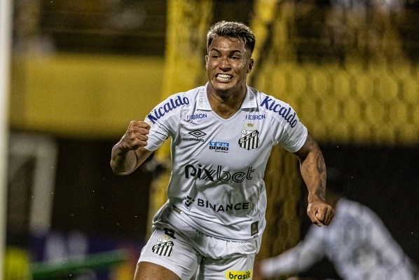 Foto: Divulgação/Santos FC - Marcos Leonardo tem contrato no Santos até o fim de 2026