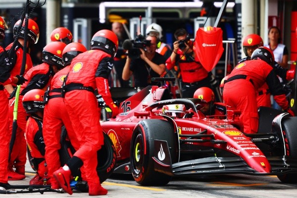 En los pits falló Ferrari en el 2022. (Foto: Getty)