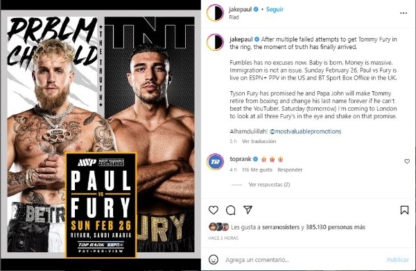 Foto: Instagram / Jake Paul