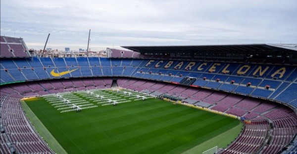 Así se encuentra el Camp Nou.