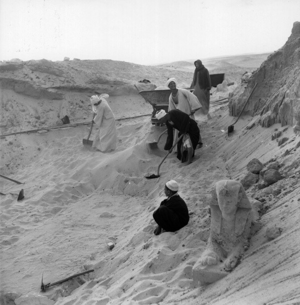 Excavaciones en la necrópolis de Saqqara. Getty Images.