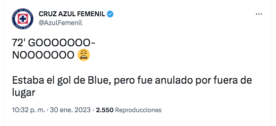 Cruz Azul Femenil | Twitter
