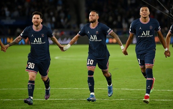 Lionel Messi, Neymar y Kylian Mbappé, un tridente que aún muestra falencias.