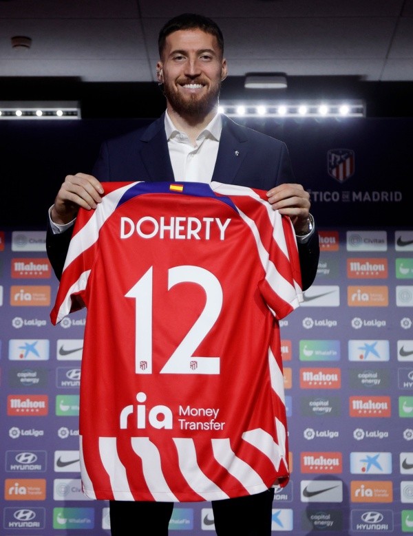 Matt Doherty, la última incorporación del Atlético de Madrid en el mercado de invierno.