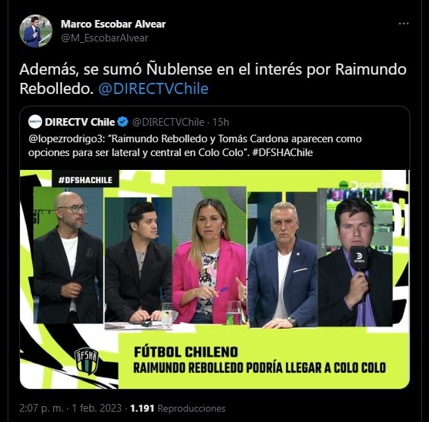 Raimundo Rebolledo Ñublense Colo Colo