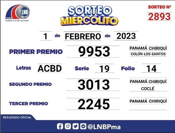 Premio mayor del Miercolito.