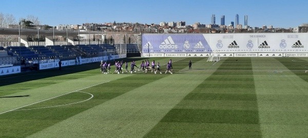 El entrenamiento del Real Madrid del primero de febrero en la Ciudad Deportiva de Valdebebas. Bolavip.com