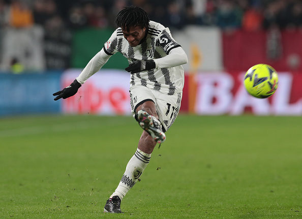 Juan Cuadrado en la vuelta a la acción. Getty.