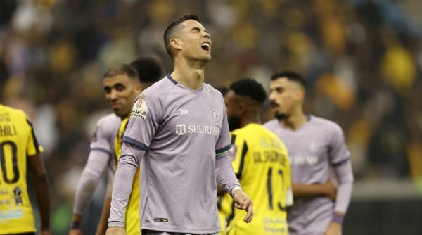 Cristiano Ronaldo, en la semifinal de la Supercopa de Arabia Saudita (Getty Images)