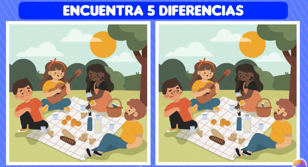 ¿eres Capaz Encuentra Las 5 Diferencias En Estas Dos Imágenes