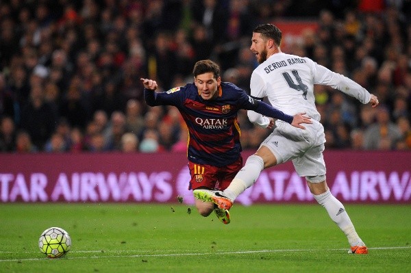 Ramos vs Messi (Getty)