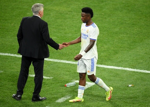 Carlo Ancelotti salió a respaldar a Vinícius Junior luego del encuentro con el Mallorca.