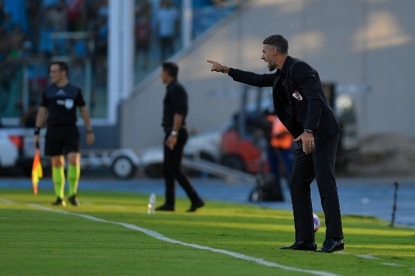 Demichelis en el partido ante Belgrano. (Foto: Getty)