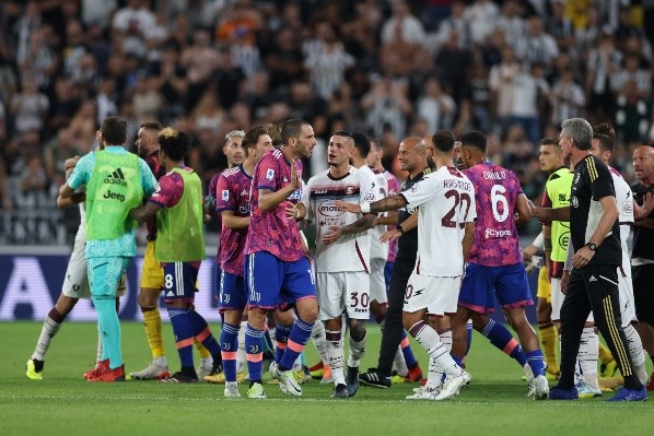 En la primera vuelta, Juventus y Salernitana empataron 2 a 2. Getty Images.