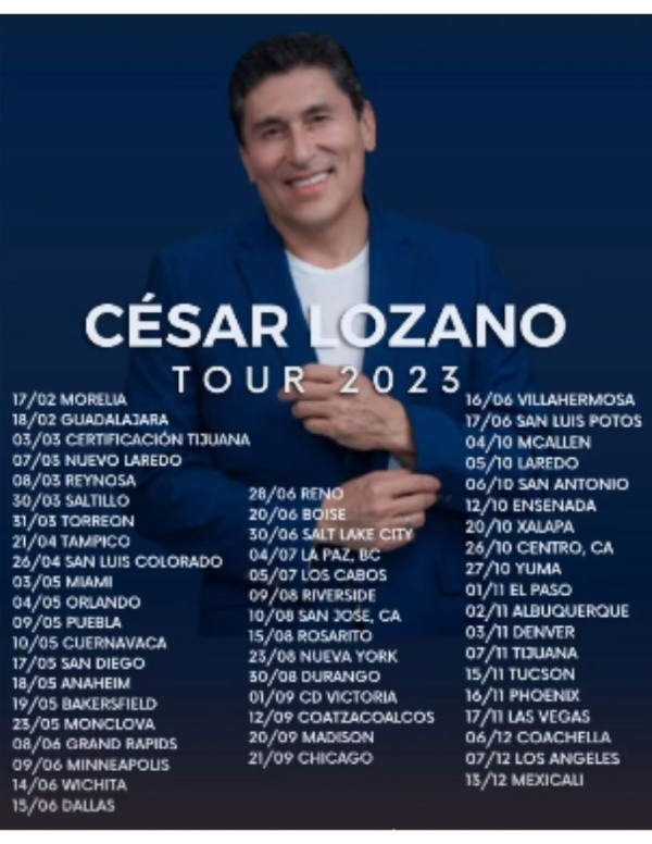 César Lozano: 20 frases matonas y sus próximas conferencias en 2023