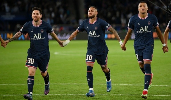 Lionel Messi, Neymar y Kylian Mbappé: Getty