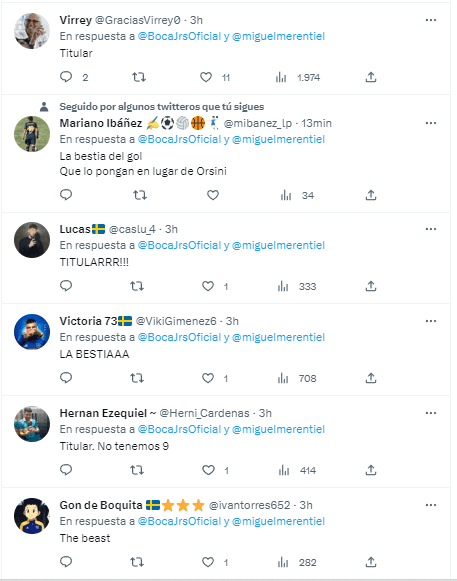 La gente continúa muy ilusionada con la llegada de Merentiel.