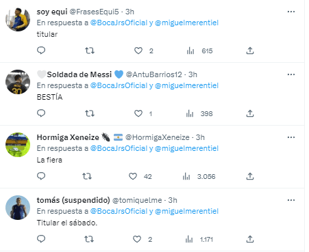 La gente continúa muy ilusionada con la llegada de Merentiel.