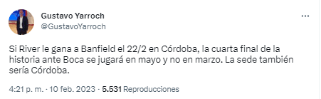 El posible primer Superclásico del año cambió de fecha.