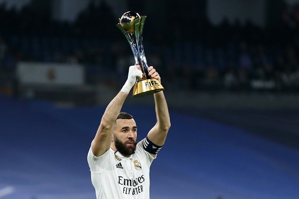 Real Madrid presentó el trofeo del Mundial de Clubes a sus hinchas. Getty.