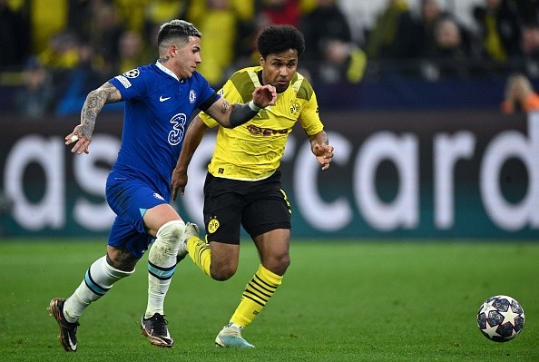 Chelsea y Dortmund en juego de Champions. Getty.