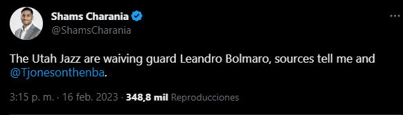 Bolmaro fue dejado en libertad (Foto: Twitter / @ShamsCharania)