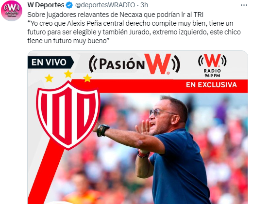 Twitter: @deportesWRADIO